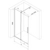 Mexen Velar, posuvné dvere do otvoru typ Walk-In 130 cm, 8mm číre sklo, zlatá lesklá, 871-130-000-03-50