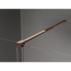 Mexen Velar, posuvné dvere do otvoru typ Walk-In 110 cm, 8mm číre sklo, ružové zlato, 871-110-000-03-60