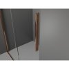 Mexen Velar, posuvné dvere do otvoru typ Walk-In 110 cm, 8mm číre sklo, ružové zlato, 871-110-000-03-60