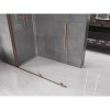 Mexen Velar, posuvné dvere do otvoru typ Walk-In 130 cm, 8mm číre sklo, ružové zlato, 871-130-000-03-60