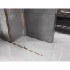 Mexen Velar, posuvné dvere do otvoru typ Walk-In 130 cm, 8mm číre sklo, ružové zlato, 871-130-000-03-60