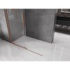 Mexen Velar, posuvné dvere do otvoru typ Walk-In 130 cm, 8mm číre sklo, medená matná, 871-130-000-03-65