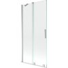 Mexen Velar, 2-krídlová posuvná vaňová zástena 95 x 150 cm, 8mm číre sklo, chrómový profil, 896-095-000-01-01
