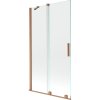 Mexen Velar, 2-krídlová posuvná vaňová zástena 100 x 150 cm, 8mm číre sklo, medená matná, 896-100-000-01-65