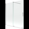 Mexen Velar, 2-krídlová posuvná vaňová zástena 150 x 150 cm, 8mm číre sklo, chrómový profil, 896-150-000-01-01