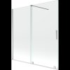 Mexen Velar, 2-krídlová posuvná vaňová zástena 160 x 150 cm, 8mm číre sklo, chrómový profil, 896-160-000-01-01