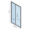 Rea Rapid Fold, rohový sprchový kút 100 (dvere) x 90(stena) x 195 cm, 6/4mm číre sklo, zlatý profil, KPL-09125