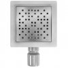 Rea Dots, nerezový odtokový žľab 150x150 mm, oceľová, REA-G6203