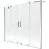 Mexen Velar Duo, 2-krídlová posuvná vaňová zástena 200 x 150 cm, 8mm číre sklo, chrómový profil, 896-200-000-02-01