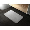 Gedy, FUZZY kúpeľňová predložka, 50x80 cm, 100% polyester, protisklz, sivá, 96FY508008
