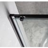 Gelco, SIGMA SIMPLY BLACK štvorcová sprchová zástena 1200x1200 mm, rohový vstup, číre sklo, GS2112B-01