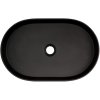 Deante Silia, granitové umývadlo na dosku 550x350x125 mm, čierna matná, DEA-CQS_NU6S