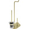 Deante Silia, 3-funkčný držiak pre toaletný papier a WC kefu, zlatá matná, DEA-ADI_R732