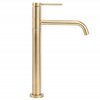 Rea Lugano Slim, vysoká umývadlová batéria, zlatá matná, REA-B4420