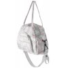 Tutumi, závesná taška na kočík s pásom 40x30x13 cm, šedá vzor FLAMING, NAZ-07617