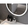 Mexen Oro, okrúhle LED podsvietené kúpeľňové zrkadlo 80 cm, 6000K, vykurovacia podložka proti zahmlievaniu, 9824-080-080-611-00