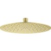 Deante Cascada, okrúhla oceľová dažďová sprchová hlavica 250mm, zlatá matná, DEA-NAC_R10K