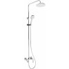 Deante Tubo, vaňová/sprchová súprava s ručnou a hlavovou sprchou, chrómová, DEA-NAC_01UM