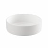 Invena Limnos, okrúhle umývadlo na dosku 36x36x13 cm, biela, INV-CE-59-001-W