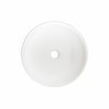 Invena Limnos, okrúhle umývadlo na dosku 36x36x13 cm, biela, INV-CE-59-001-W