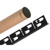 Rea, nerezová spádová lišta, ľavá, dĺžka 1200 mm, čierna matná, REA-K3200