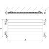 Mexen, Panelový radiátor Mexen Line CL11 300 x 400 mm, bočné pripojenie, 182 W, biely - W411L-030-040-00