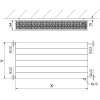 Mexen, Mexen Line CVL33 panelový radiátor 500 x 1800 mm, spodné pripojenie, 3421 W, biely - W633L-050-180-00