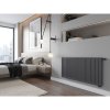 Mexen, Panelový radiátor Mexen CV11 400 x 2400 mm, spodné pripojenie, 1555 W, antracit - W611-040-240-66