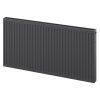 Mexen, Panelový radiátor Mexen CV21 400 x 1100 mm, spodné pripojenie, 1019 W, antracit - W621-040-110-66