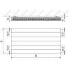 Mexen, Panelový radiátor Mexen Line CL21 500 x 2000 mm, bočné pripojenie, 2016 W, antracit - W421L-050-200-66