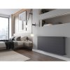 Mexen, panelový radiátor Mexen Line CL33 400 x 1500 mm, bočné pripojenie, 2372 W, antracit - W433L-040-150-66