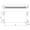 Mexen, Mexen Flat CVF21 panelový radiátor 600 x 1800 mm, spodné pripojenie, 2177 W, antracit - W621F-060-180-66