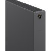 Mexen, Mexen Flat CVF22 panelový radiátor 400 x 500 mm, spodné pripojenie, 569 W, antracit - W622F-040-050-66