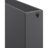Mexen, Mexen Flat CVF33 panelový radiátor 900 x 400 mm, spodné pripojenie, 1200 W, antracit - W633F-090-040-66