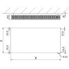 Mexen, Plochý panelový radiátor Mexen CVF22 500 x 1100 mm, spodné pripojenie, 1501 W, čierny - W622F-050-110-70