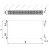 Mexen, Mexen Flat CVF33 panelový radiátor 600 x 1200 mm, spodné pripojenie, 2641 W, čierny - W633F-060-120-70