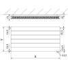 Mexen, Panelový radiátor Mexen Line CVL21 600 x 600 mm, spodné pripojenie, 726 W, antracit - W621L-060-060-66