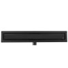 Rea Neox Black Matt, lineárny odtokový žľab 50cm, vzor 2v1, čierna matná, REA-G6600