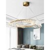 Toolight, LED krištáľová lampa 42W APP1064-1CP, zlatá, OSW-00676