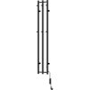 Mexen Pino, elektrické vykurovacie teleso s vešiakmi na uteráky 1405x242 mm, 200 W, čierna, W301-1405-242-00-70