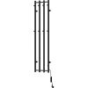Mexen Pino, elektrické vykurovacie teleso s vešiakmi na uteráky 1405x347 mm, 250 W, čierna, W301-1405-347-00-70