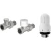 Mexen G04, priamy radiátorový ventil G1/2" s termostatickou hlavicou M30x1,5 mm, oceľová, W914-012-948-01