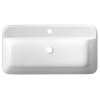 Sapho, BRAHEA zápustné umývadlo, Rockstone, 75x39 cm, biela mat, BE775