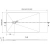 Mexen Bert, SMC obdĺžniková sprchová vanička 150 x 80 cm, čierna, 4K708015