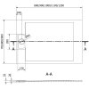 Mexen Otto, SMC obdĺžniková sprchová vanička 110 x 70 cm, čierna, 4N707011