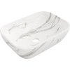 Mexen Rita, umývadlo na dosku 455x325x135 mm, biela-imitácia kameňa, 21084584