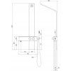 mexen sund panel prysznicowy czarny 7620 02 70