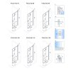 Rea Fold N2 sprchový kút so skladacími dverami 110(dvere) x 100(dvere), 6mm číre sklo, chrómový profil, KPL-07458