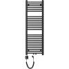 Mexen Ares, elektrické vykurovacie teleso 1200x400 mm + vykurovacia tyč 400 W, čierna, W102-1200-400-6400-70