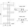 Mexen Jari, elektrické vykurovacie teleso 1005 x 550 mm, 300 W, biela, W115-1005-550-2300-20